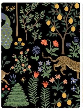 Rifle Paper Co and York, Peel & Stick Menagerie and Botanical Wallpaper